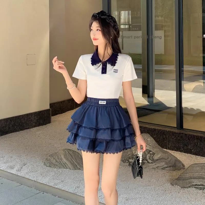 DOSOHEB Two Piece Skirt Sets Women's-3