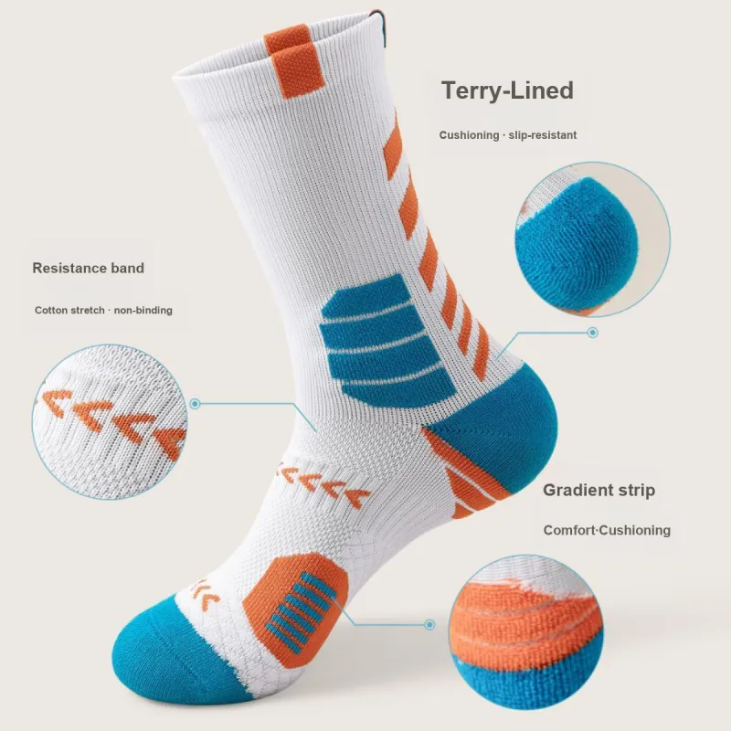 B&C.Room Basketball Socks Men's 4 Pack-4