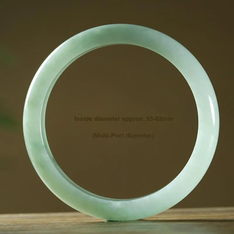 With The Heart Of The Jade Bean Type Jadeite Jade Bangle Women's-3