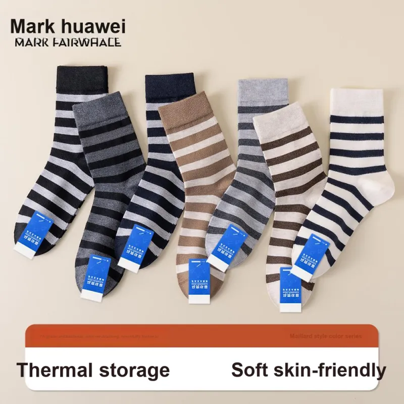FAIRWHALE Mid Calf Socks Unisex 3 Pack-2