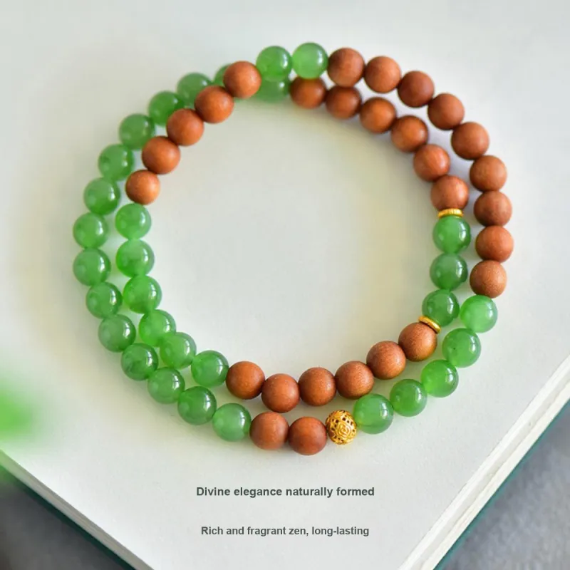 LAOMIAO Hetian Jade Green Jade Women's-4