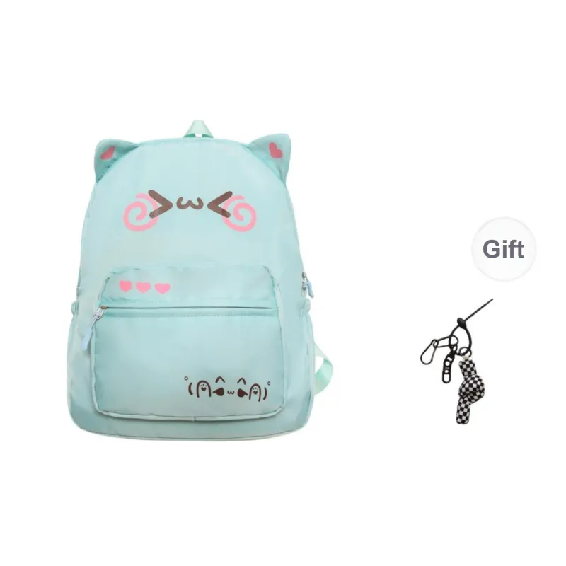 KAMLUI Nylon Backpack Regular Unisex White/Pink/Blue-9