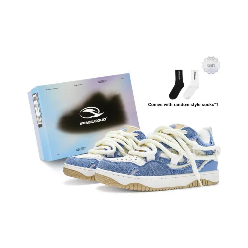 SENGUOGUO Дышащий Устойчивый к растяжению и Устойчивый к истиранию Низкий Топ Скейтборд Кроссовки Унисекс Синий