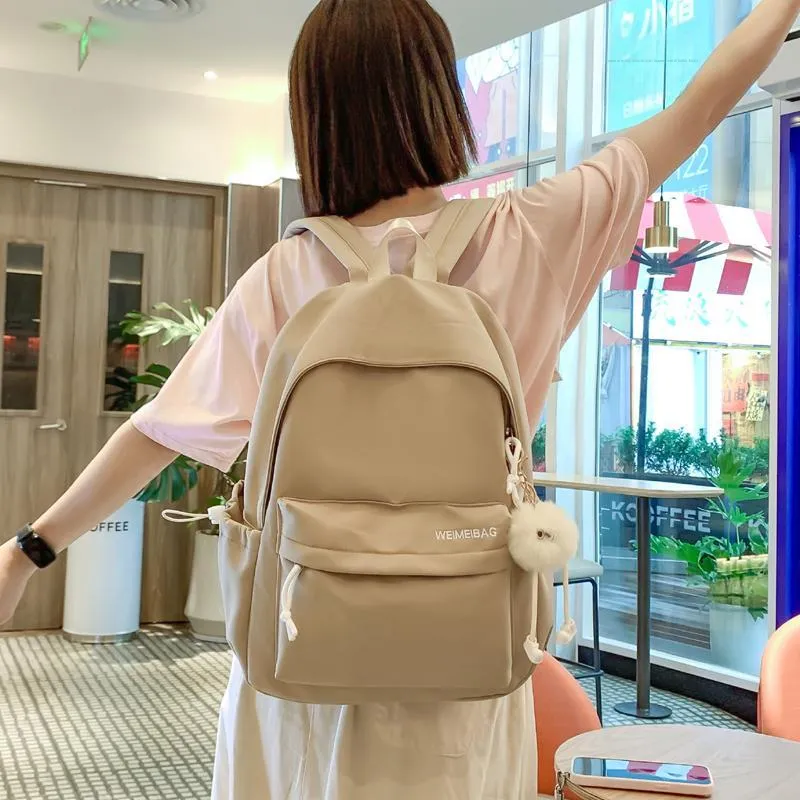Venerable Brahma Nylon Backpack Women's White/Black/Khaki/Blue/Pink-3