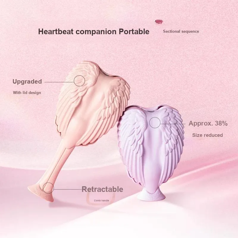 Tangle Angel UK, Angel Princess Cupid Airbag Massage Comb Anti Knot Retractable, Portable-8