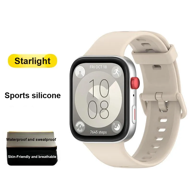 MUZHITIANKONG Huawei Compatibility Watch Band 150 240mm Silicone Material-5