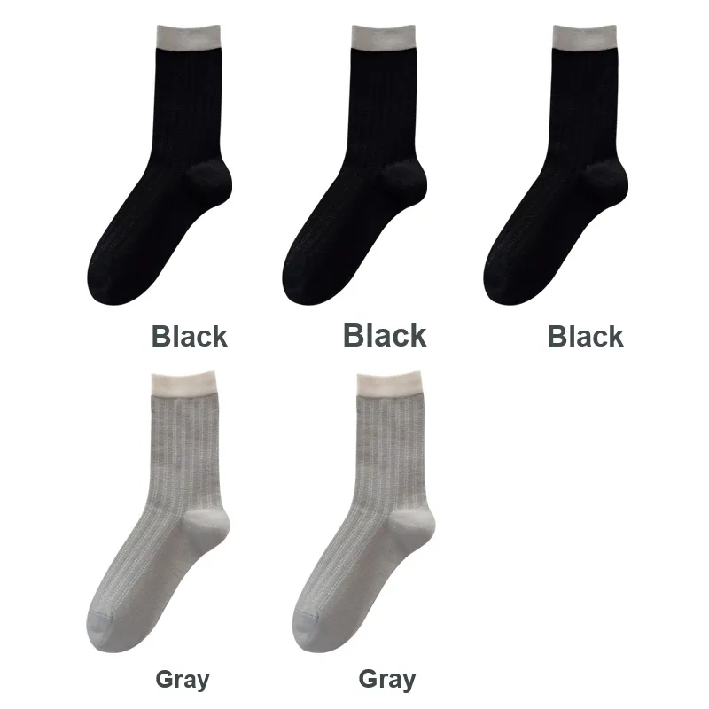 H YXIANG Mid Calf Socks Women's Combo Set-15