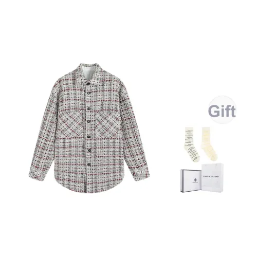 Charlie Luciano Рубашка Унисекс Белый Красный