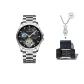 Trendy Toy Exclusive Box, Steel Band Black Dial