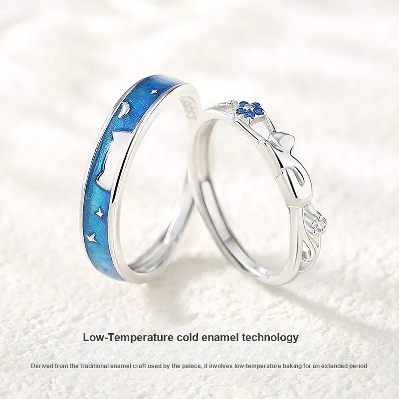 YINGNIXINDONG 925 Sterling Silver Rings Unisex-3