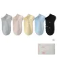 5A-Silver Gray+Light Pink+Custard+Light Blue+Black