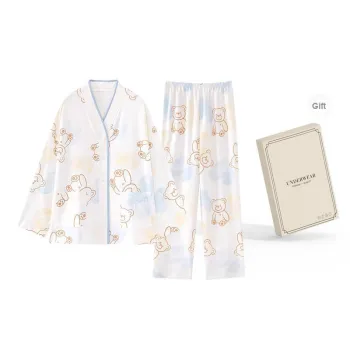 O'MESIK Pajama Set Women's Gift Box Set White