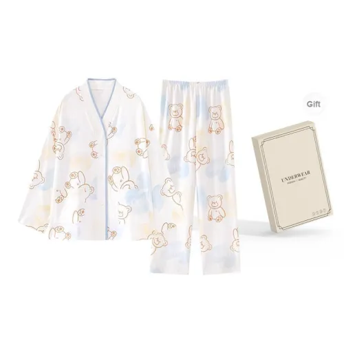 O'MESIK Pajama Set Women's Gift Box Set White