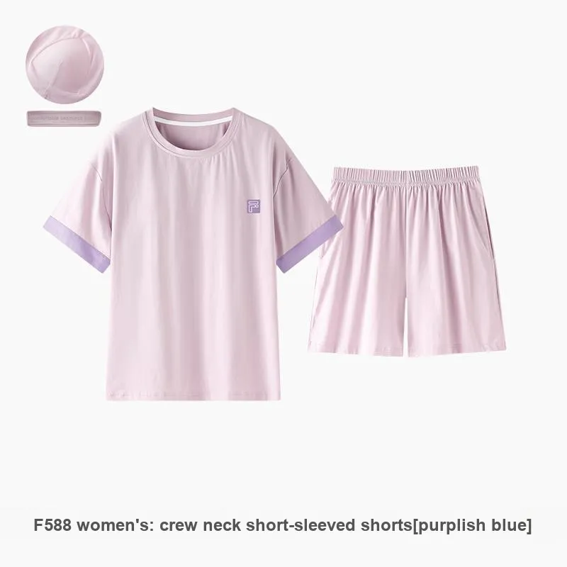 ZAO FU NIAO Pajama Set Women's Morning Glory Purple-1