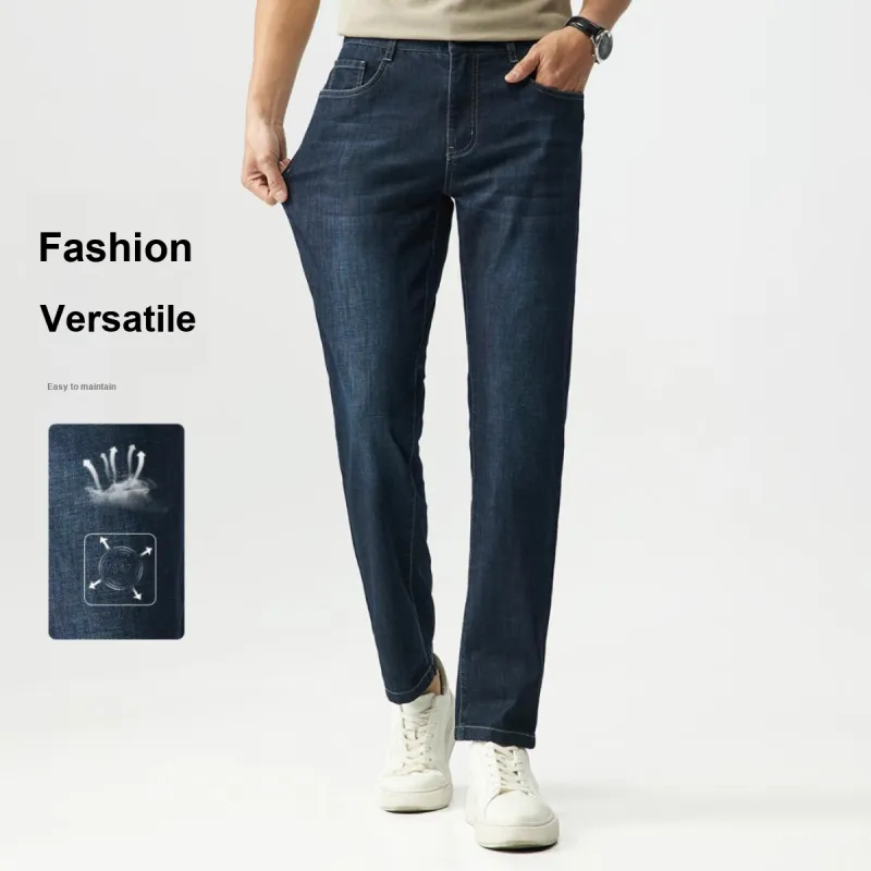Red bean Jeans Men Blue-2