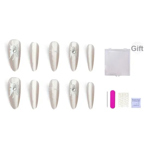 ORANOT Минималистичный Butterfly Pearl Trendy Versatile Cat Eye Clear Rhinestone Embellished Cool Aesthetic