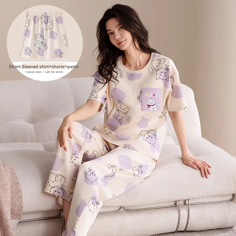 WANANNI Pajama Set Women's Light Purple-1