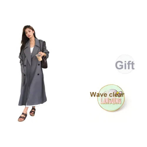 LANGQING Женская тренч-куртка