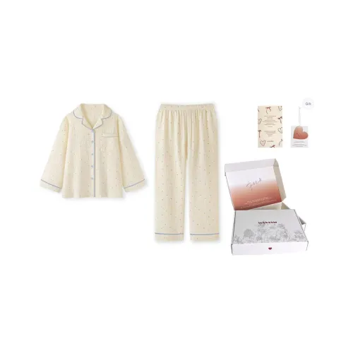 WANANNI Пижамный комплект женский цвет экрю
