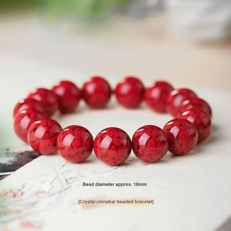Harf Cinnabar Jade Bracelets Unisex-16