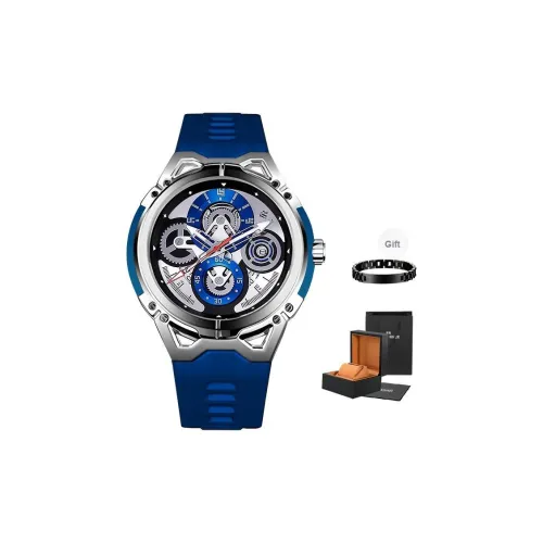 FR Four Пачка Коллекция Кварцевый механизм Силиконовый ремешок Унисекс Многоцветный Циферблат часов