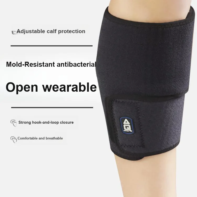 AQ Running Soccer Badminton Leg Guards Black Sponge TOK Fabric & Mold-Resistant Antibacterial Cloth Men's-4