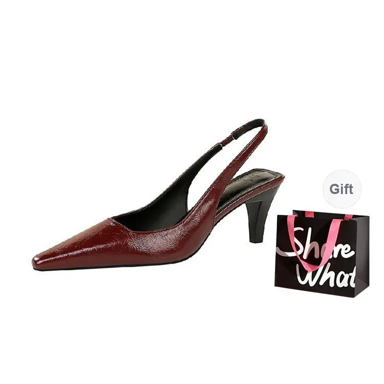 BIGTREE Slim Heel High Heels 6cm Women's-12