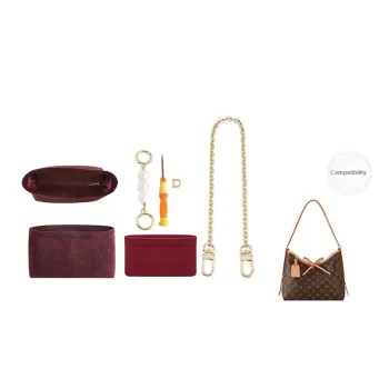 Velvet Nylon Customized Medium Bag Storage Anti-Deformation Lining Women's Bag Accessory Women's Burgundy