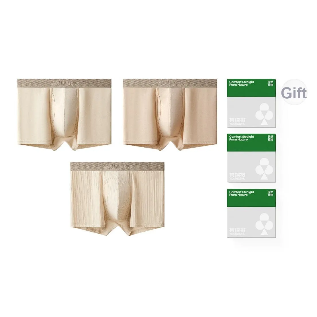 YOUKESHU Мужское нижнее белье упаковка из 3 штук