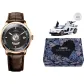 Black Dial Brown Leather Strap