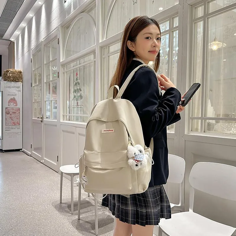 HCXK Nylon Backpack Unisex Blue/Green/Yellow/Black/White-28