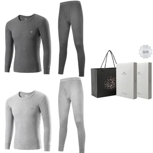 SEPTWOLVES Thermal Set Men's 2 Piece Underwear Gift Box Set