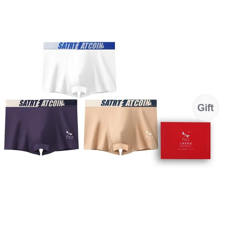 RED DRAGONFLY Cotton Panties Men's 3 Pack Gift Box Set-9