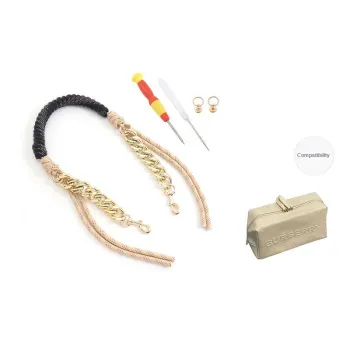 Gloya Acrylic Bag Strap Women's Black