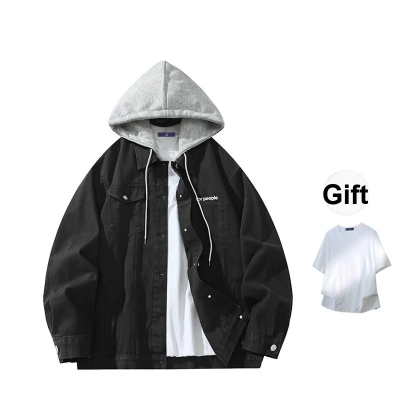 FAX FOR FMACM Denim Jacket Unisex Black-7