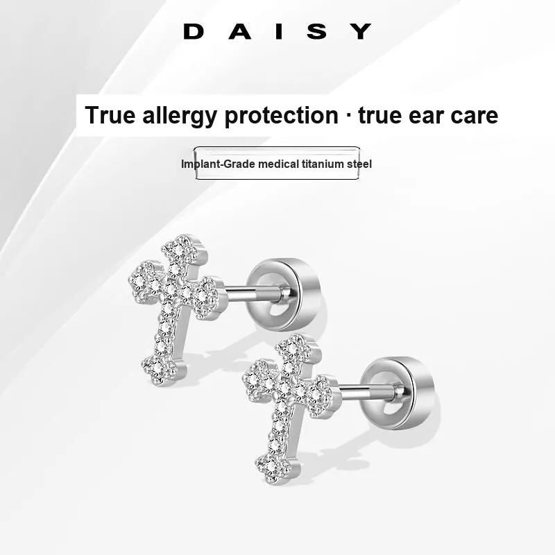 Daisy Dream Titanium Steel Stud Earrings Women's-4