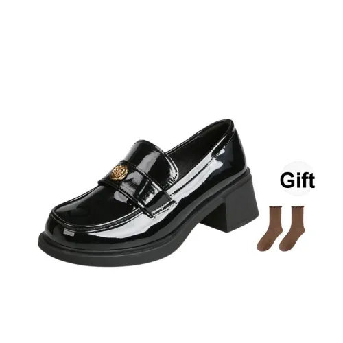 Fawn Miri Лоферы Средний каблук Женские Черные