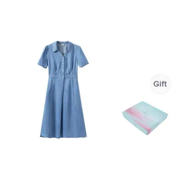 Inman Short Sleeved Dress Women's Gift Box Set Blue
