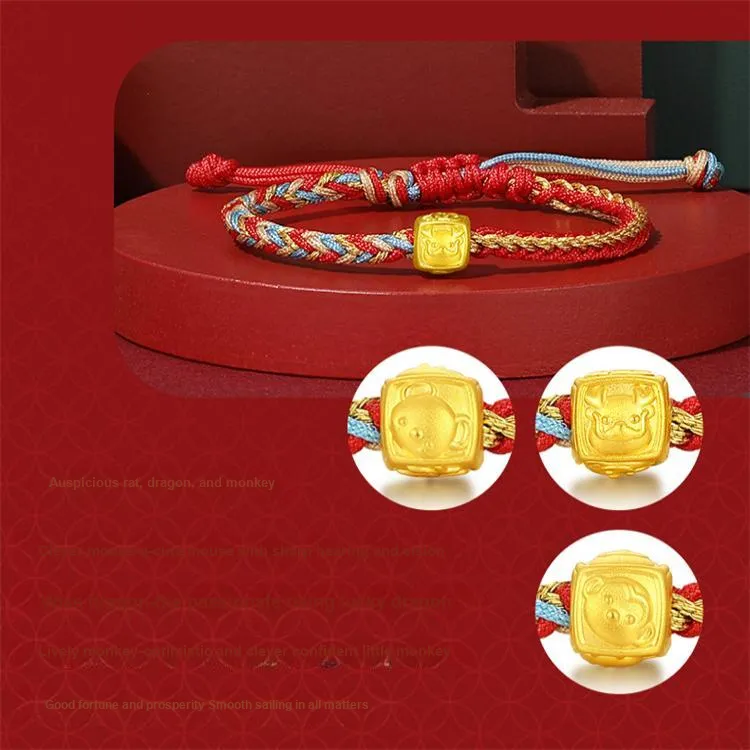 CHJ JEWELLERY Gold Bracelet Unisex-14
