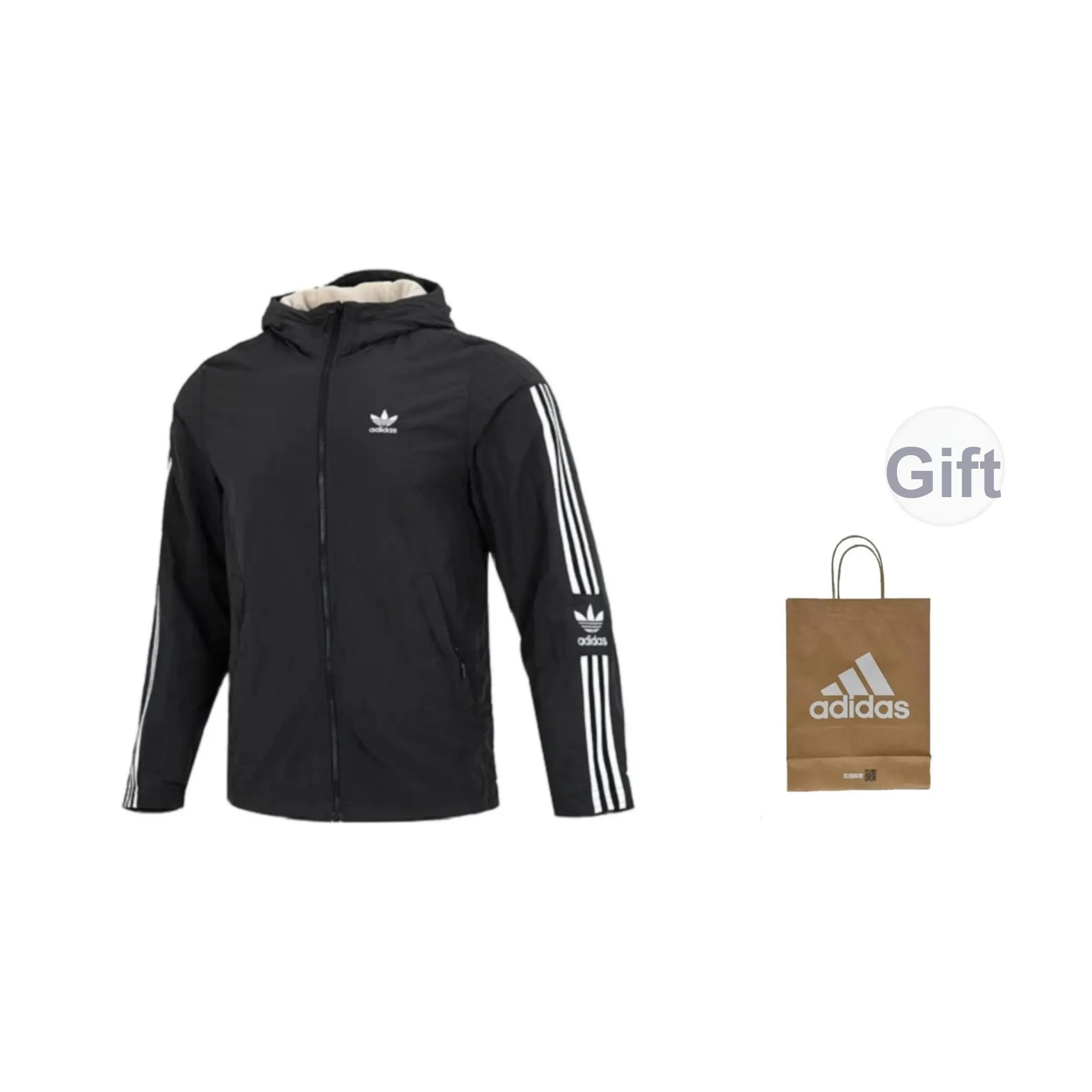 Adidas Originals Clover Series Куртки и Пальто Мужской Черный