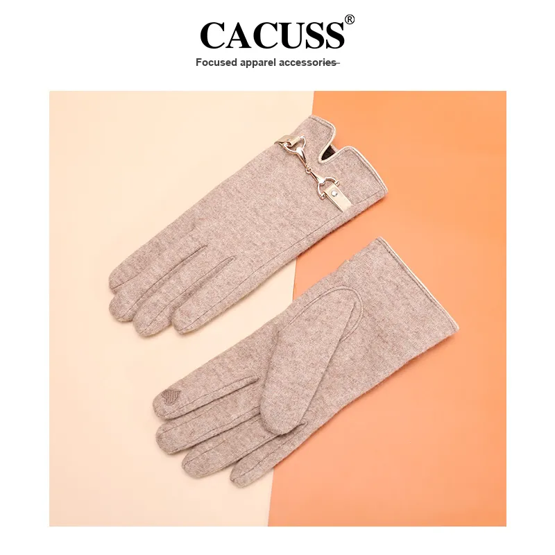 CACUSS Junior Wool Knit Gloves Women's-4