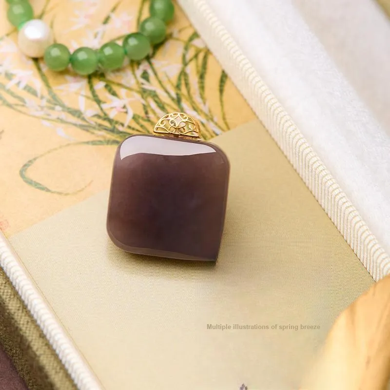 Honglangji Hetian Jade Pendants Women's Sugar Jade-3