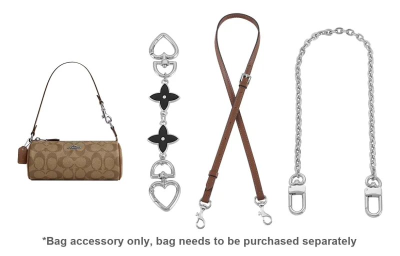 Lan Bao Fan Metal Shoulder Strap, Bag Accessory Women's Gold Tone-106