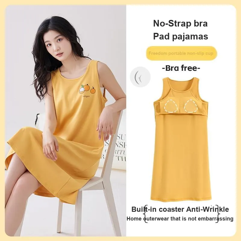 MADALLO Nightgown Women's Sunflower-3