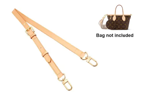 Ingenuity Handmade Shoulder Strap Bag Beige Neverfull BB Cross-Over Shoulder Straps [Top Layer Cow Leather]