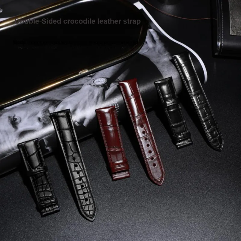 SHIRUI Accessories Omega Compatibility Watch Band 125/75 Genuine Leather Material-130