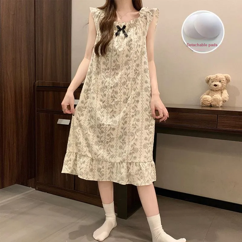 Ta Yan Nightgown Women's Apricot-5