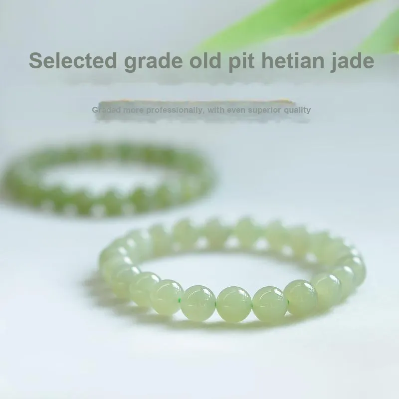 Tokai Family Bracelets Pale Greenish White Jade Women's-1