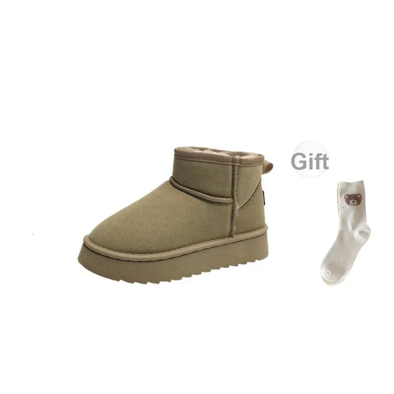 BINGO DUCK Waterproof Thermal Slip Resistant Snow Boots Women's