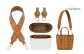 DuPont Paper Liner *Anti-Wear* One Shoulder Wide Strap Three-Piece Set Brown